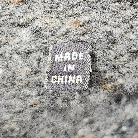 Vince Sweater Womens Medium Gray Hooded Open Front Wool Blend Cardigan 72676 - Picture 11 of 13